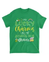 RD My Lucky Charms School Bus Driver Teacher St Patricks Day Shirt