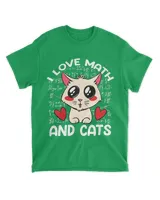 I Love Math And Cats Cat Lover Mathematics Math Lover Design 21