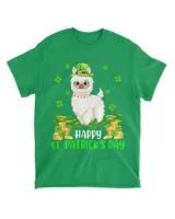 Happy St. Patrick Day Funny Shamrock Leprechaun Llama Lover