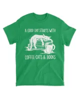 Books cat coffee