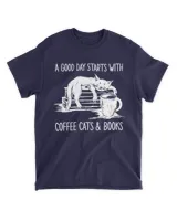 Books cat coffee