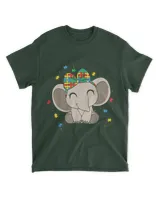 Autism Awareness Elephant Color Puzzle Kindness Autistic T-shirt_design