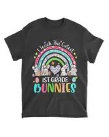 I Teach Cutest Bunnies 1st Grade Teacher Rainbow Easter T-Shirt hoodie shirt