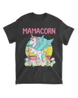 Mamacorn Cute Vintage Unicorn Daisy Flowers Mom Mother's Day T-Shirt hoodie shirt