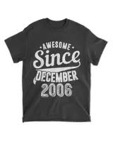 Vintage 2006 Awesome Since December Happy my 16th Birthday T-Shirt hoodie shirt