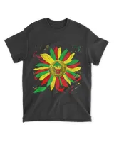 Sunflower Fist Juneteenth 1865 Freedom Day Black History T-Shirt tee