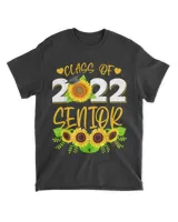 Sunflower Graduation Senior 22 Class of 2022 Graduate Gift T-Shirt tee