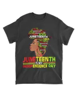 Juneteenth Is My Independence 1865 Black Women 4th July Love T-Shirt tee