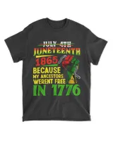 July 4th Juneteenth 1865 Lovers Freedom African Americans T-Shirt tee