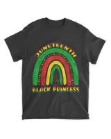 Juneteenth Princess Black African American Cute Women Girls T-Shirt