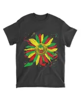 Juneteenth Sunflower African American Black Pride T-Shirt