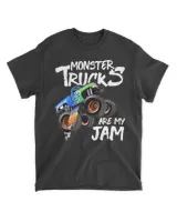 Monster Truck Are My Jam Vintage Retro Racing Trucks Lover T-Shirt