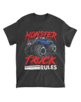 Monster Truck Rules Truck Lover T-Shirt