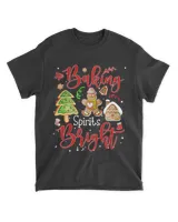 RD Baking Spirit Bright Donut Christmas Tree Xmas Cookie Kids Shirt