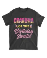 Grandma of the Birthday Sweetie Ice Cream Birthday T-Shirt - Mothers Day Shirts For Grandma