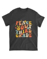 Peace Out Third 3rd Grade Retro Style Last Day Of School