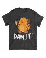 Beaver Shirt Dam It Kids Funny Beaver