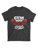 Gym Now Nasi Tim Later Funny Workout Humor Exercise