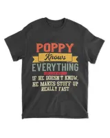 Mens Poppy Know Everything Grandpa