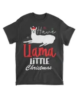 Cute Christmas Holiday Xmas Women Quote Llama Elf Funny