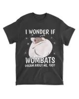 I Wonder If Dream Sleeping Shirt PJ Pajama Top Wombat