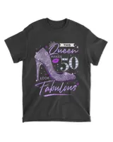 This Queen Makes 50 Looks Fabulous Shirt 50th Birthday Women T-Shirt