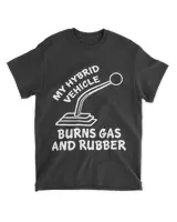 Hybrid Vintage Hot Rod Race Car Racing Crew Burn Gas Rubber