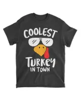 Coolest Turkey in Town Family Matching Funny Custume