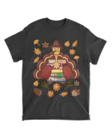 Librarian Book Lover Reader Funny Turkey Thanksgiving Fall