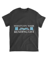 Book Lover Summer Reading List T Shirt