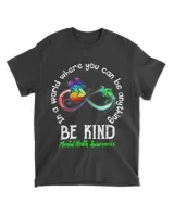 be kind green ribbon butterfly mental health aware