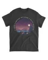 I Love Camping Because I Hate People Funny Campers T-Shirt