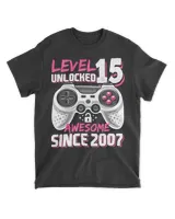 Level 15 Unlocked Awesome 2007 Video Game 15th Birthday