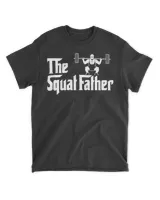 Men's The Squat Father Funny Workout Weight Lifting Sleeveless Muscle Shirt