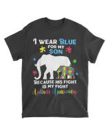 Autism Son Mom Dad Shirts Funny Puzzle Autistic Elephants T-shirt_design