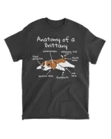 Anatomy Of A Brittany Spaniel Funny Dog Gift T-Shirt