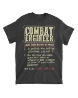Combat Engineer Dictionary Term T-Shirt