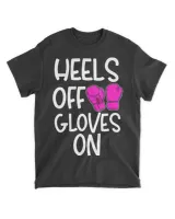 Funny Kickboxing Boxing Saying Heels Off Gloves On Class Tank Top