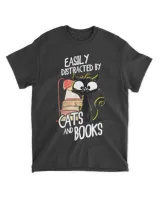 Easily distracted by Cats and Books V3 QTCATB191222A9