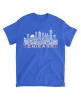 Chicago Cubs Baseball MLB Legends Chicago City Skyline