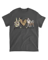 Peace, Love, Aussie, Australian Shepherd Dog, Pets, Animals Premium T-Shirt