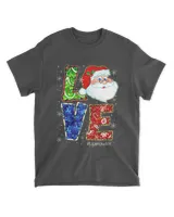 Funny Mamaw Life Saying Santa Thanksgiv T-ShirtLove Mamaw Life Santa Leopard Thanksgiving