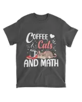 I Love Math Cats And Coffee Heart Mathematics Teacher
