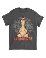 Funny Llama Yoga Lamaste Namaste Meditation