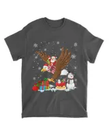 Santa Riding Eagle Christmas Pajama Family Matching Snowman