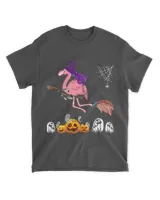 Flamingo Witch Pumpkin Halloween Happy Halloween