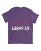 Librarian Book Heartbeat Love Literature Library Book Lover