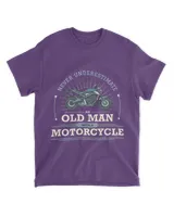 Motocross Biker Never Underestimate An Old Man With A Motorcycle Funny Quote 424