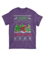 Funny Goat Green Red Plaid Leopard Merry Christmas