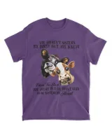 Cow Funny We WerenT Sisters By Birth But We Knew T Shirt